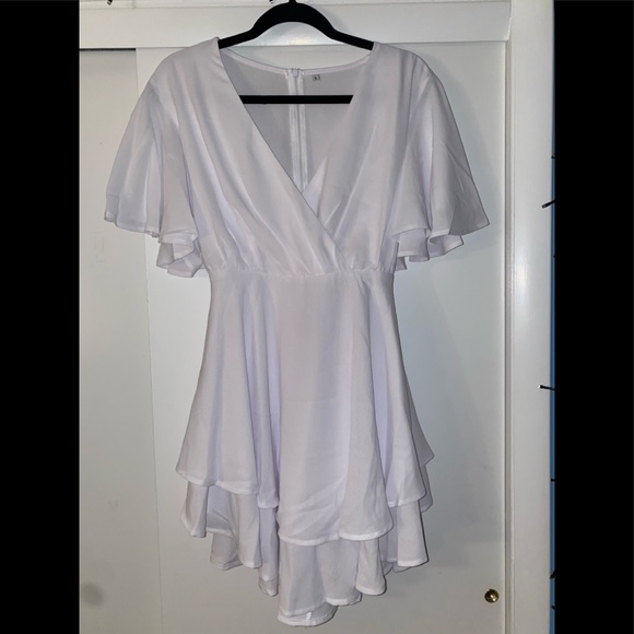 V neck Mini Short Wrap Dress - Picture 1 of 2